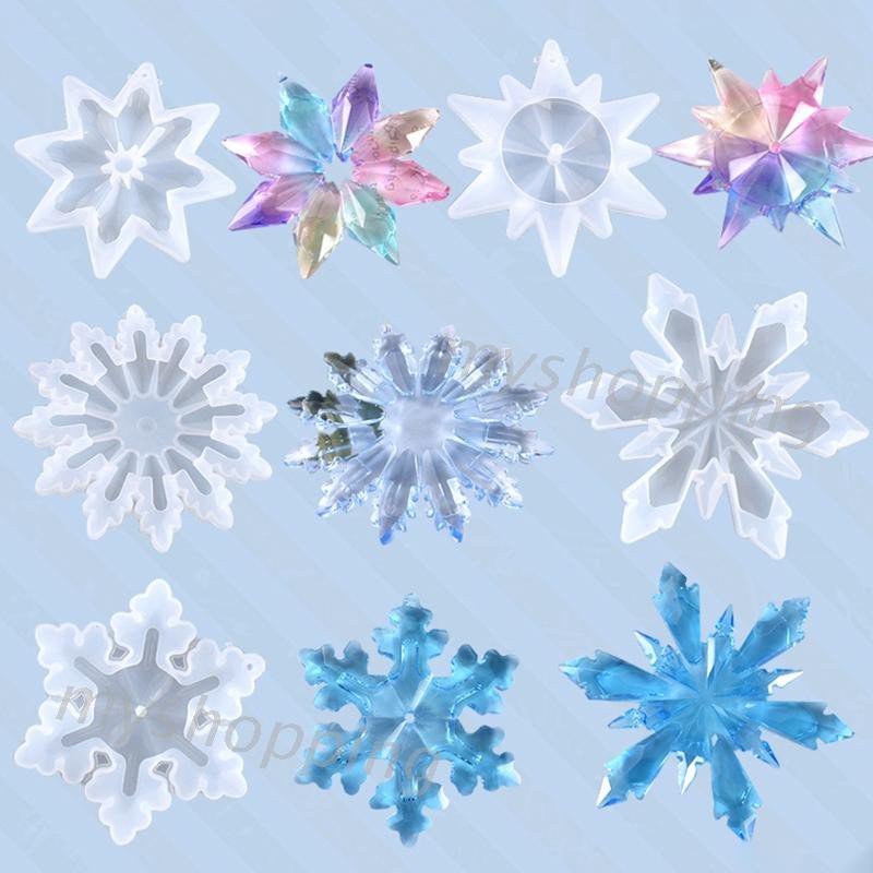 Khuôn silicon hình hoa tuyết làm bánh tiện dụng