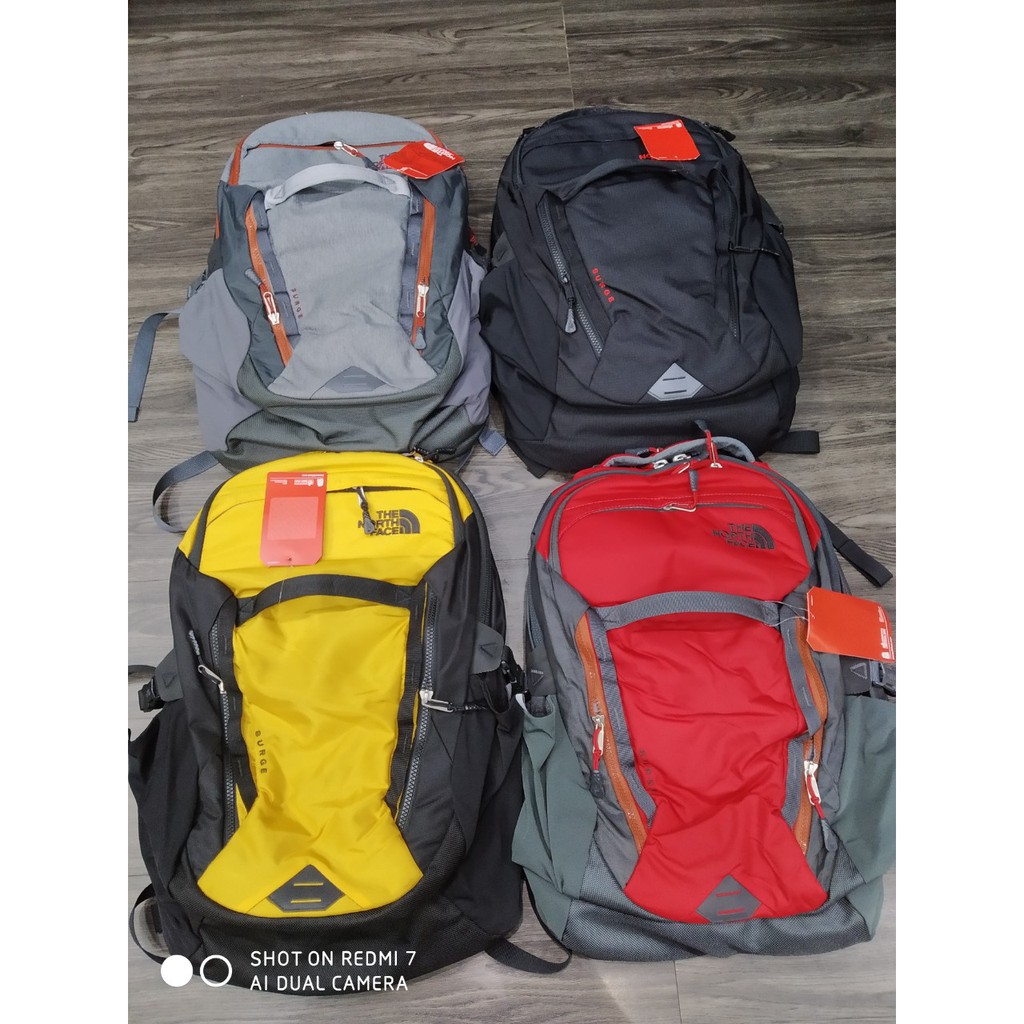 [CHUẨN AUTH ] Balo TNF Surge 2018 Cosmic Blue Asphalt Grey