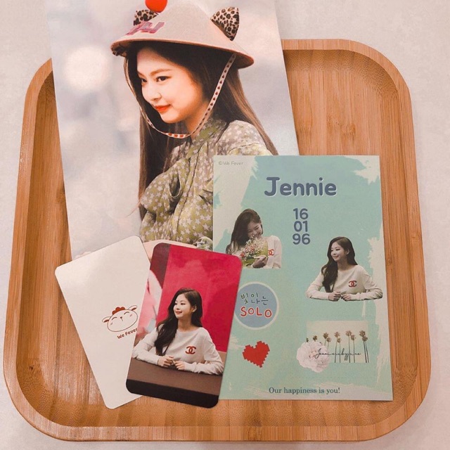 Set quà thành viên Jennie nhóm Blackpink | Ảnh, sticker, card | BigBuy360 - bigbuy360.vn