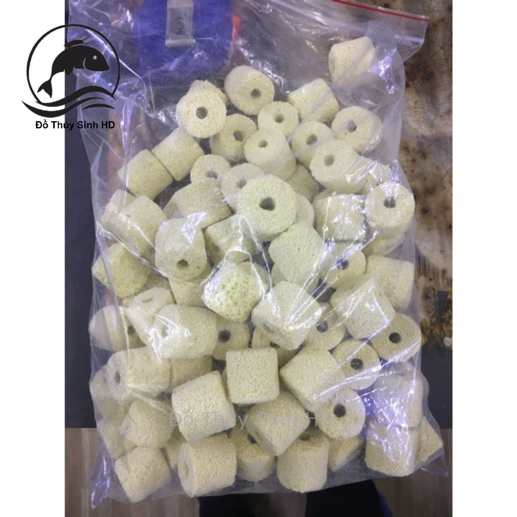 Sứ nhẫn vàng - Sứ Trụ Vàng - Vật liệu lọc bể cá cảnh 10 gram