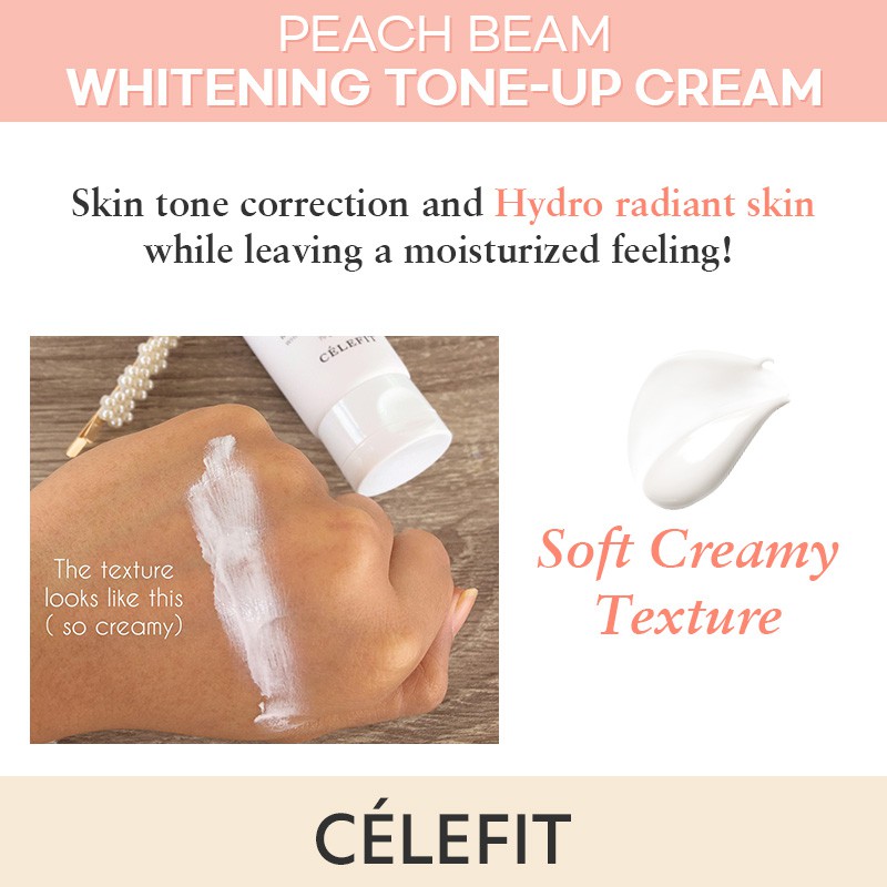 Kem dưỡng trắng nâng tông da CELEFIT PEACH BEAM TONE - UP CREAM