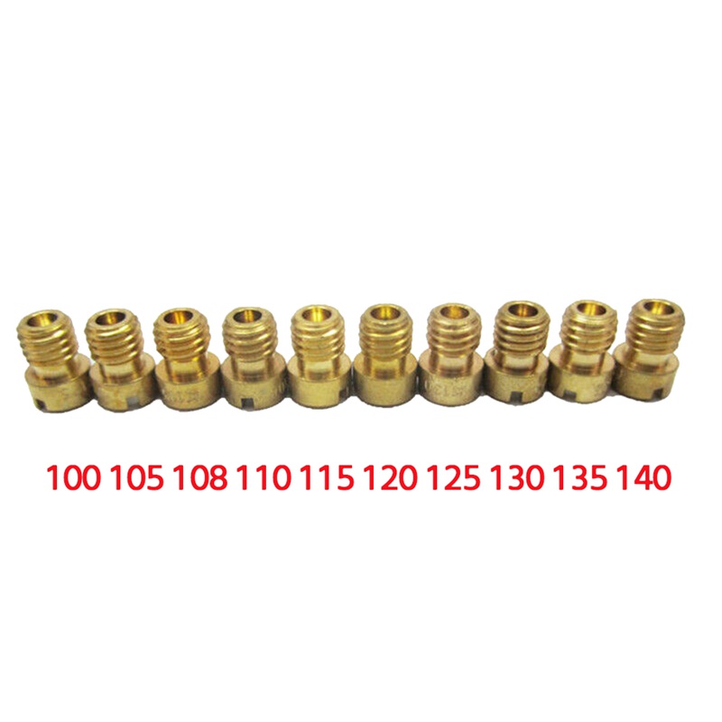 Set 10 Bộ Chế Hòa Khí Chính Và 10 Vòi Phun Cho PWK Keihin OKO CVK PWM NSR KSR