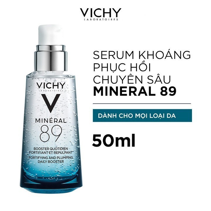 [50ml] Dưỡng chất Vichy giàu khoáng chất Mineral 89 giúp da sáng mịn và căng mượt  Mineral 89 50ml