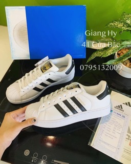 Giày 3 sọc đen trắng
