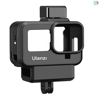 Khung Bảo Vệ Bằng Nhựa Ulanzi G8-9 Kèm Ngàm Kính Lọc Và Micro Cho Máy Ảnh Hành Động Gopro 8
