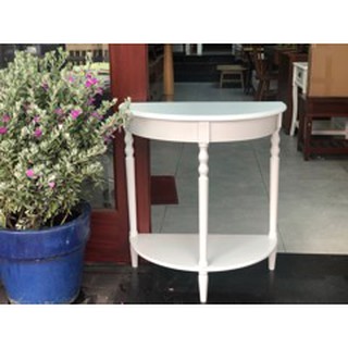 Bàn console bán nguyệt Viet Home Decor 4404WHI