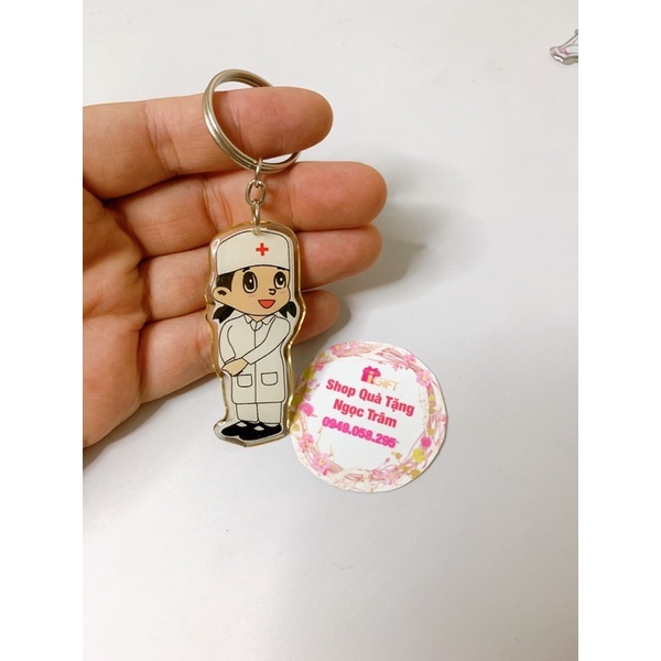 Móc khoá hình nữ bác sỹ, y tá