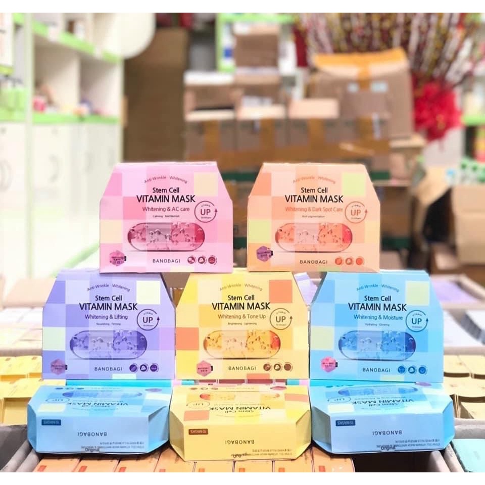 Mặt nạ dạng thạch BANOBAGI Vita Genic Jelly Mask Stem Cell Vitamin Mask