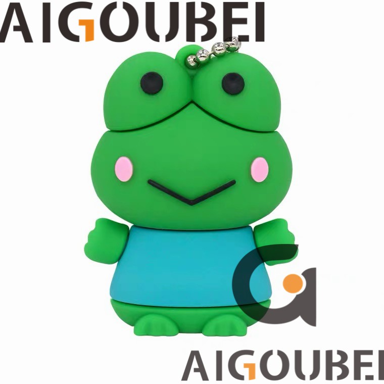 USB 2.0 1GB 2GB 4GB 8GB 16GB 32GB 64GB 128GB vỏ hình chú ếch bằng silicon xinh xắn