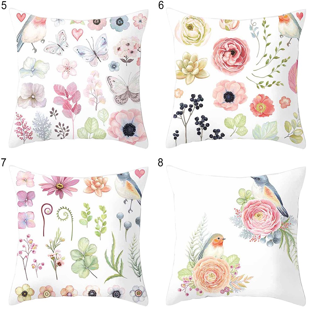 Áo gối vuông hình hoa