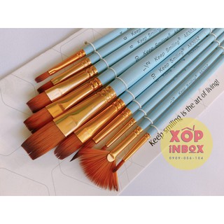 Bộ cọ vẽ tranh đa năng Keepsmiling 10pcs