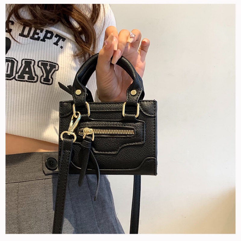 Túi Đeo Chéo Hình Vuông Nhỏ Có Khóa Kéo Màu Sắc Ngọt Ngào Gylb1647