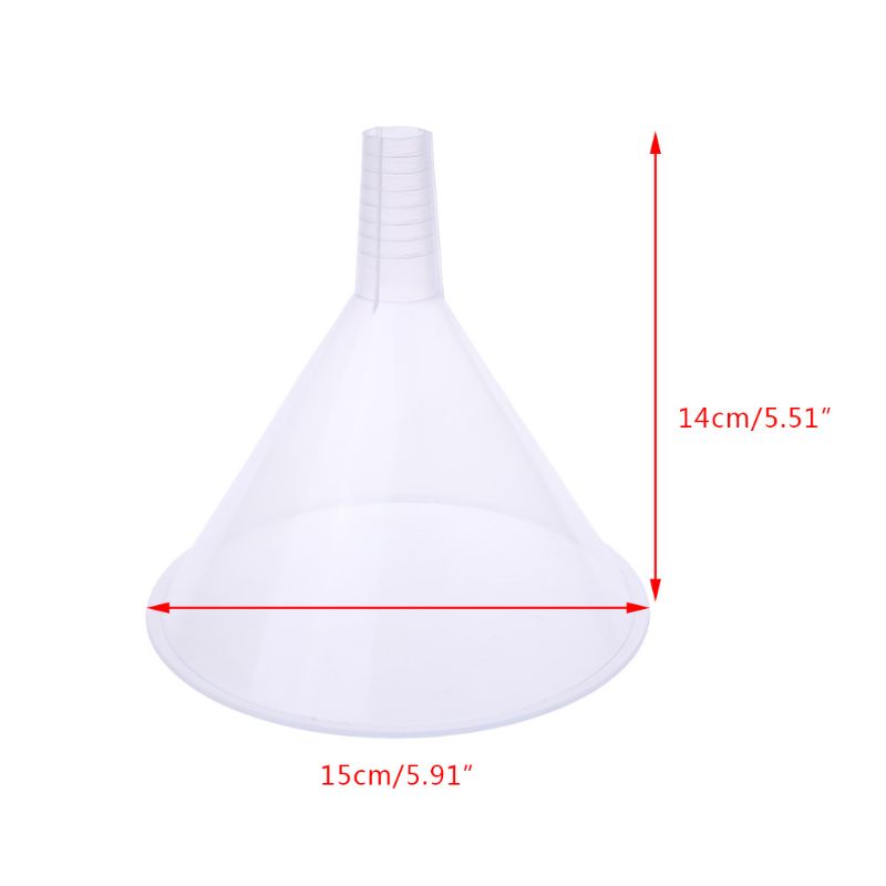 Phễu Nhựa Trắng Trong Suốt 150mm Cho Gara / Xe Hơi / Phòng Thí Nghiệm / K