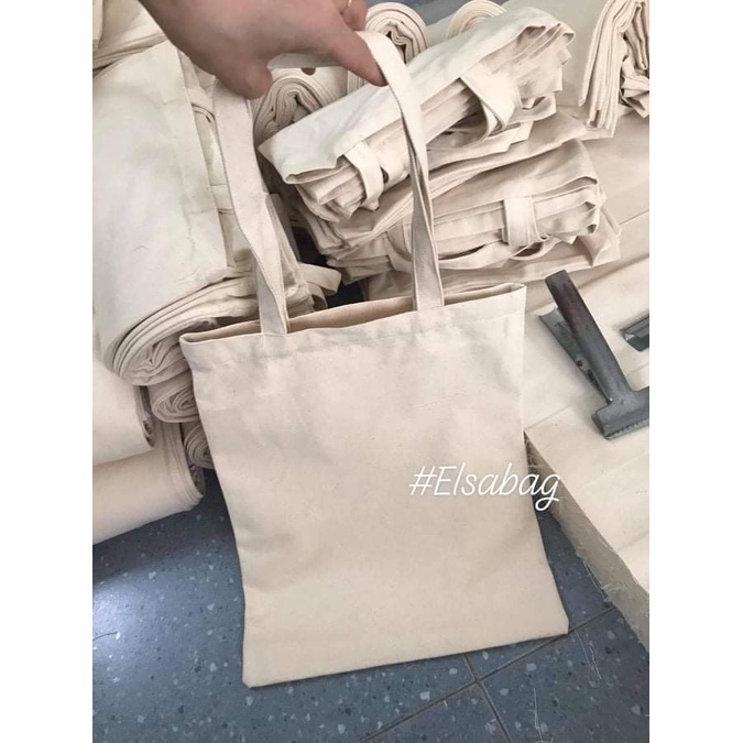 Túi tote trơn màu mộc/be đựng đồ siêu rẻ