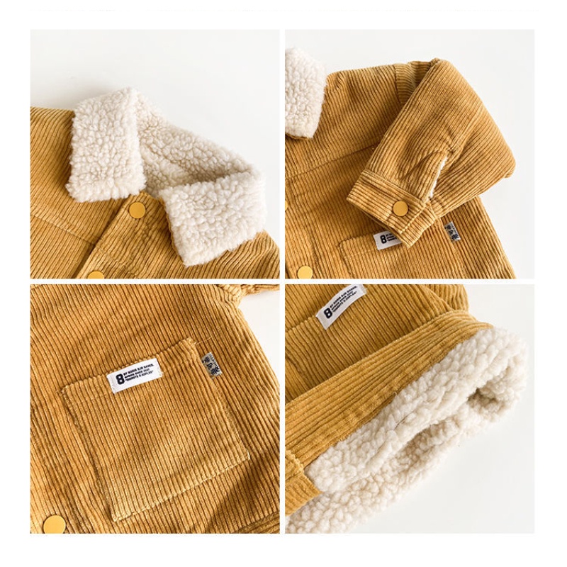 Áo Khoác Nhung Dày Hai Mặt Giữ Nhiệt Thời Trang Cho Bé Trai