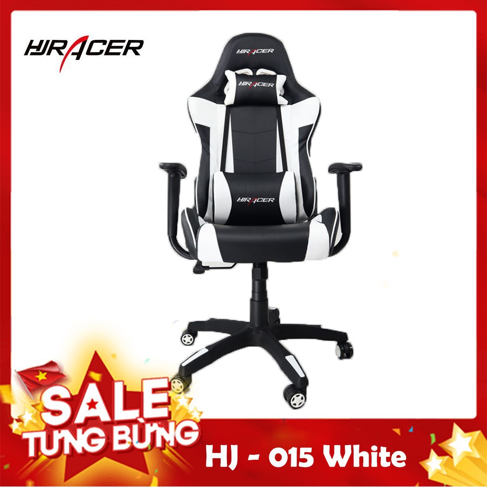 Ghế chơi game HJRACER - 015 White Siêu Đẹp ( Bảo hành 2 năm )