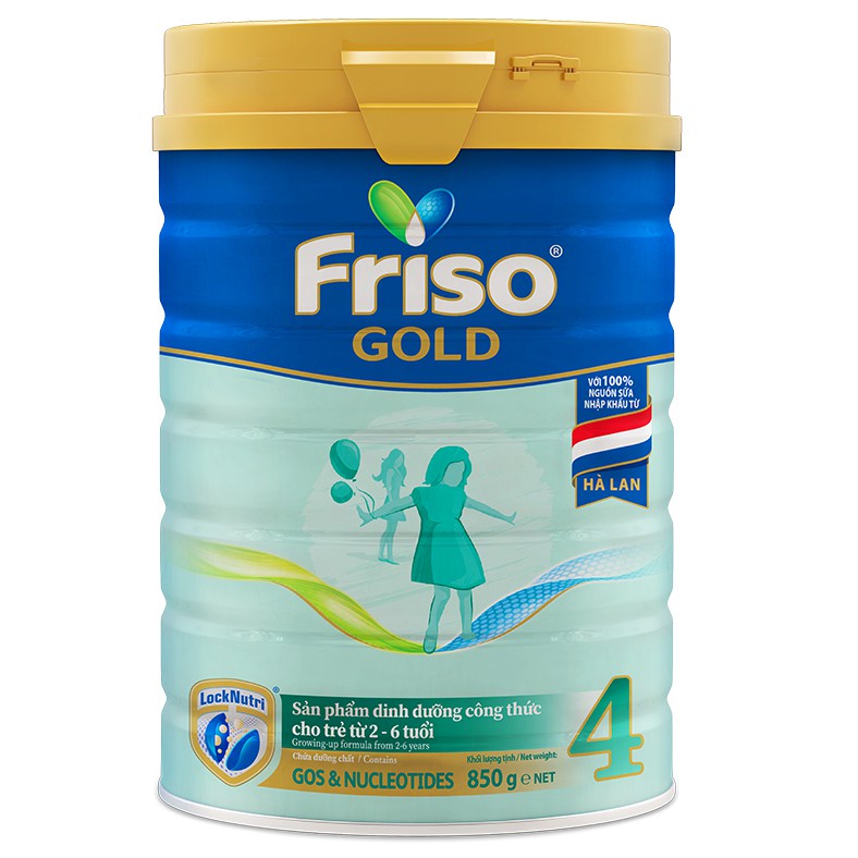 Sữa bột Frisolac Gold 4 Mới Lon 380g_850g_1450g