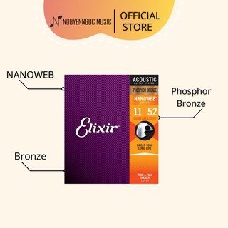 Dây Đàn Guitar Elixir Cao Cấp, Chính Hãng