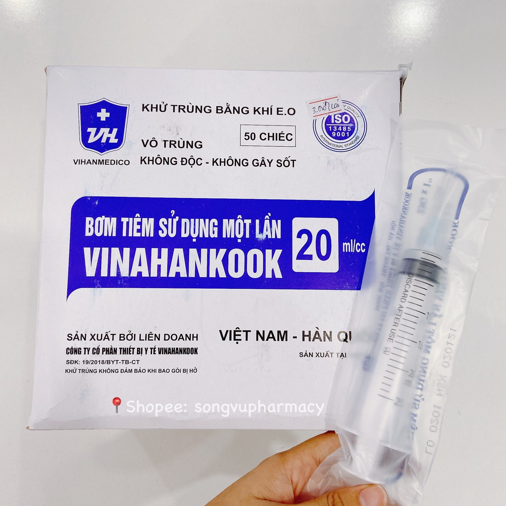 Bơm tiêm sử dụng 1 lần 1ml - 3ml - 5ml - 10ml - 20ml