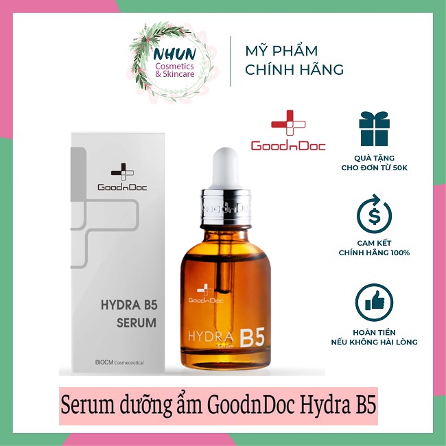 [Chính hãng] Tinh chất Serum B5 GoodnDoc B5 Hydra Dưỡng Ẩm, Phục Hồi, làm dịu da, làm trắng da, cấp nước