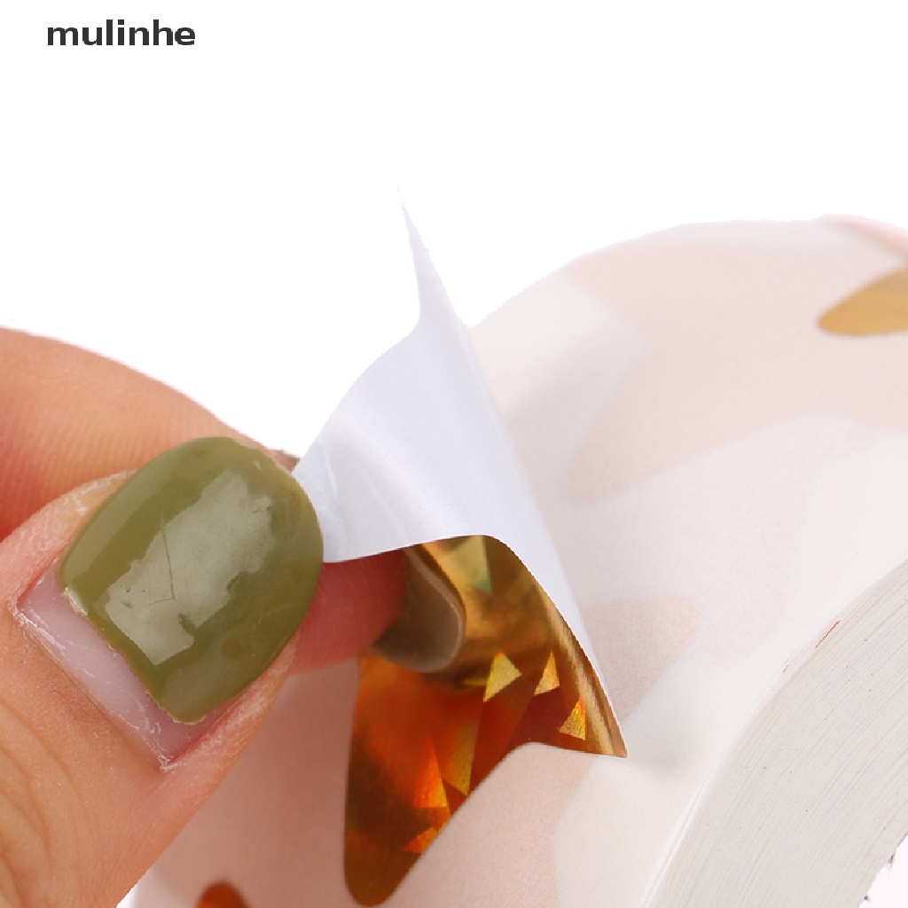 Cuộn 500 Sticker Hình Ngôi Sao Màu Vàng Để Khen Thưởng Cho Bé