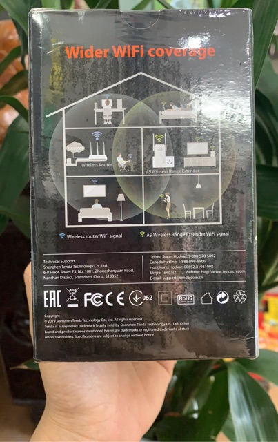 Bộ Kích Sóng Wifi Tenda A9 chuẩn N300