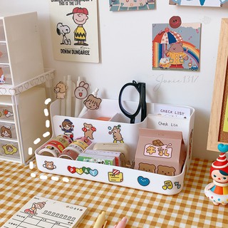 Hộp đựng đồ đa năng - Đựng mỹ phẩm dụng cụ học tập cho sinh viên | J007 🌿 Junie 1317 🌿
