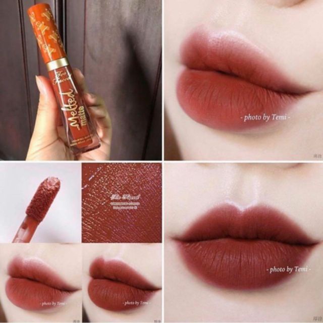 Son Kem Lì Toofaced Melted Matte Gingerbread Man/ Girl