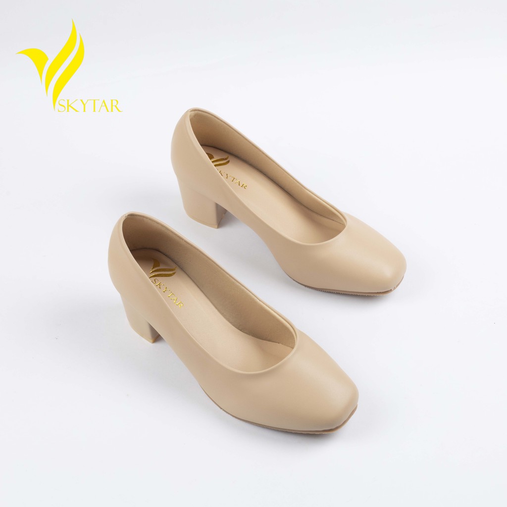 Skytar-G25 -giày cao gót mũi vuông công sở