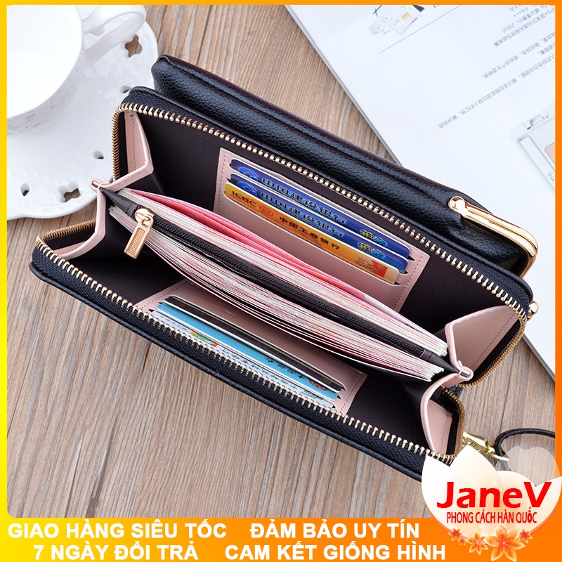 Ví Cầm Tay Nữ Dài Đeo Chéo Cao Cấp Sang Trọng Phong Cách Hàn Quốc TVNN397