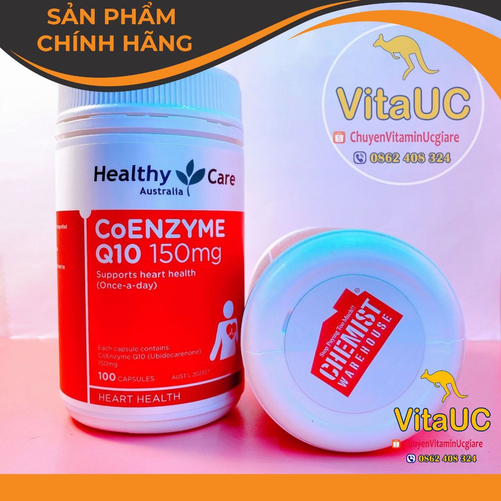 Bổ tim Úc Healthy Care CoEnzyme Q10 150mg 100 Viên