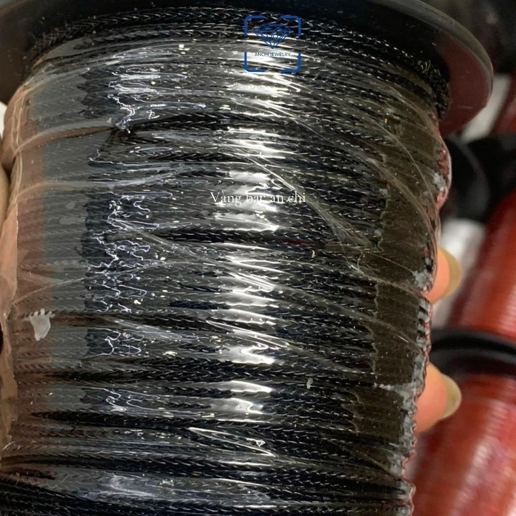 Dây cước, dây da, chặn cao su làm vòng tay phong thủy đeo charm. Anchi jewelry
