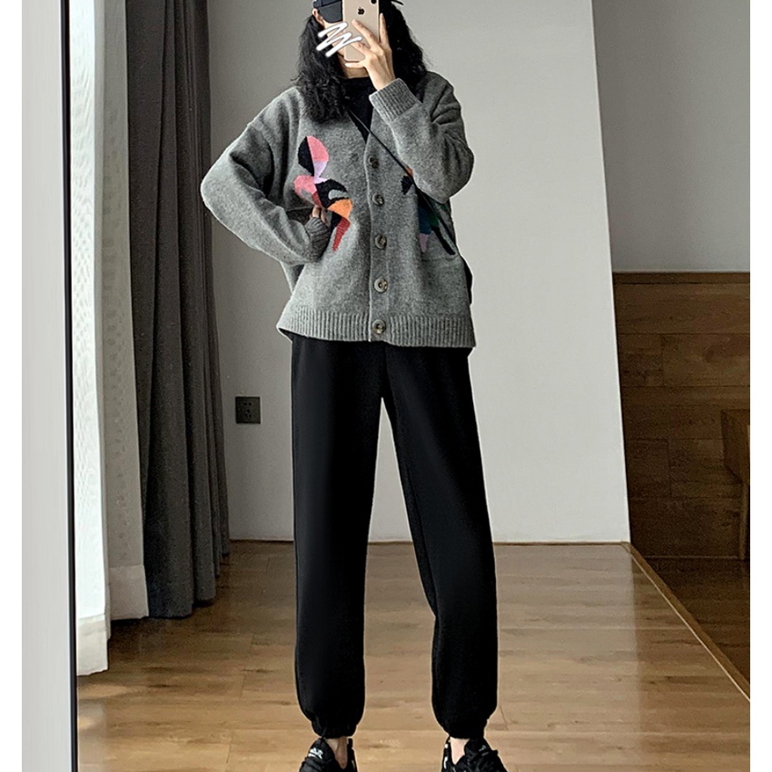 NRVP Quần Thể Thao Ống Rộng Phong Cách Hàn Quốc