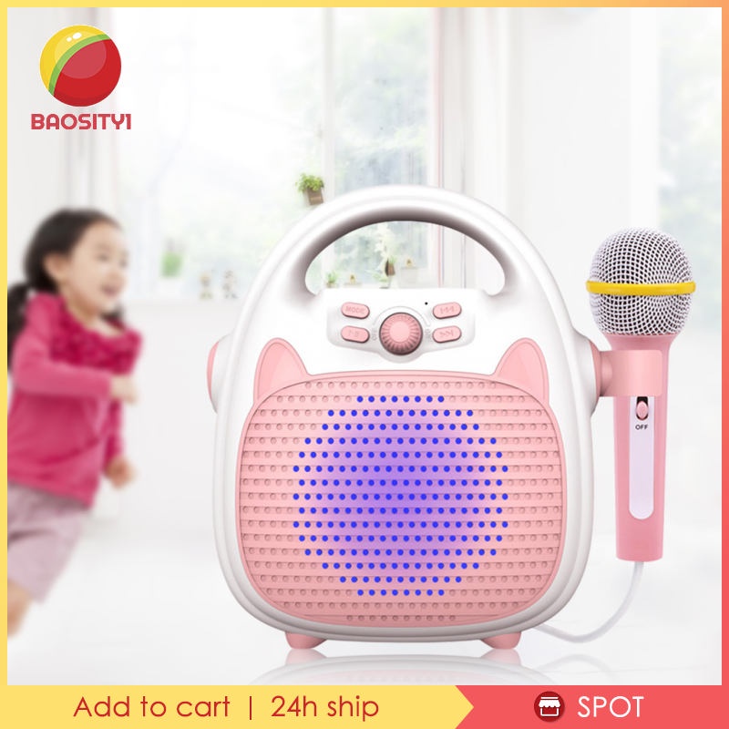 [Baosity1] Loa Bluetooth Hát Karaoke Với 1 Micro Đồ Chơi Di Động Thích Hợp Làm Quà Tặng Sinh Nhật / Lễ