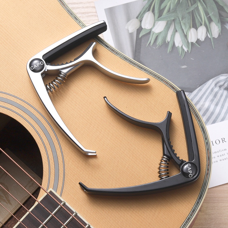 Capo Đàn Guitar 2 Chức Năng Kim Loại Nhiều Màu Cao Cấp SC-5 (Dùng cho đàn guitar acoustic, guitar Bas và Ukulele))