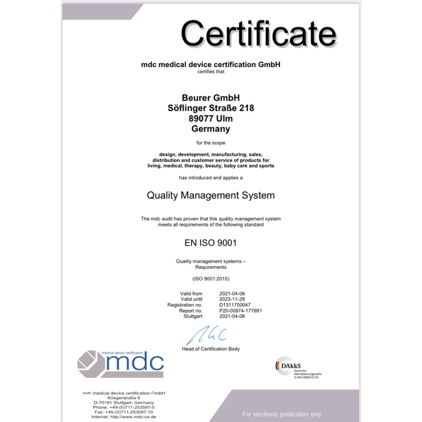 Máy massage cầm tay đèn hồng ngoại Beurer MG55