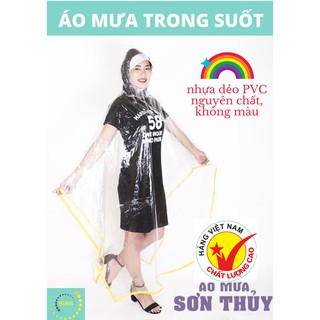 Áo Mưa Trong Suốt 1 Đâu SƠN THỦY - Áo Mưa Choàng Trong Suốt 1 Mũ