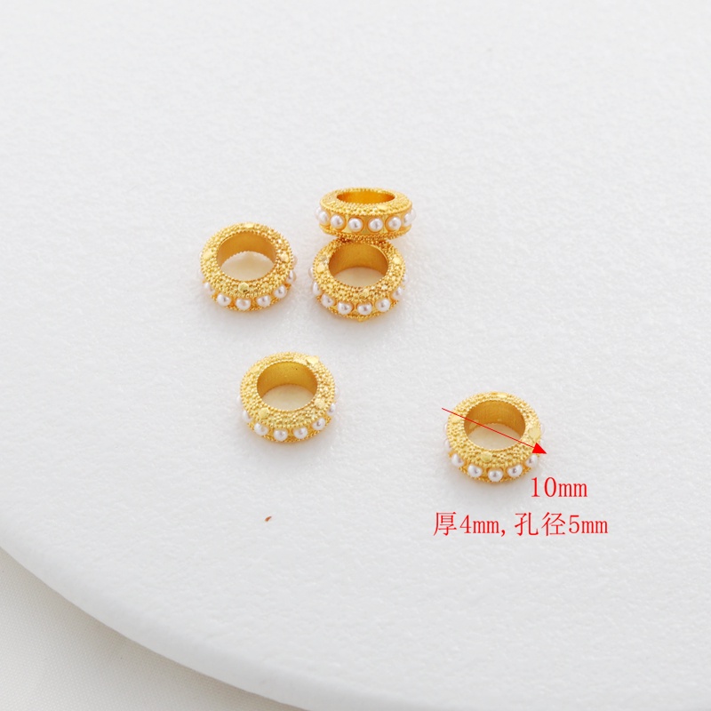 Chuỗi Hạt Vàng 18k 10mm Màu Sắc Tùy Chọn Trang Trí Vòng Tay diy