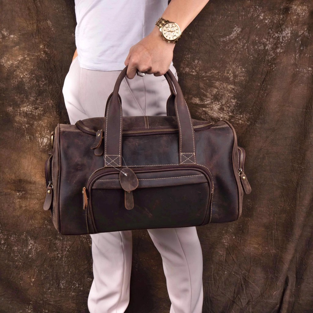 TÚI XÁCH DU LỊCH DA NGỰA ĐIÊN RETRO - 841389
