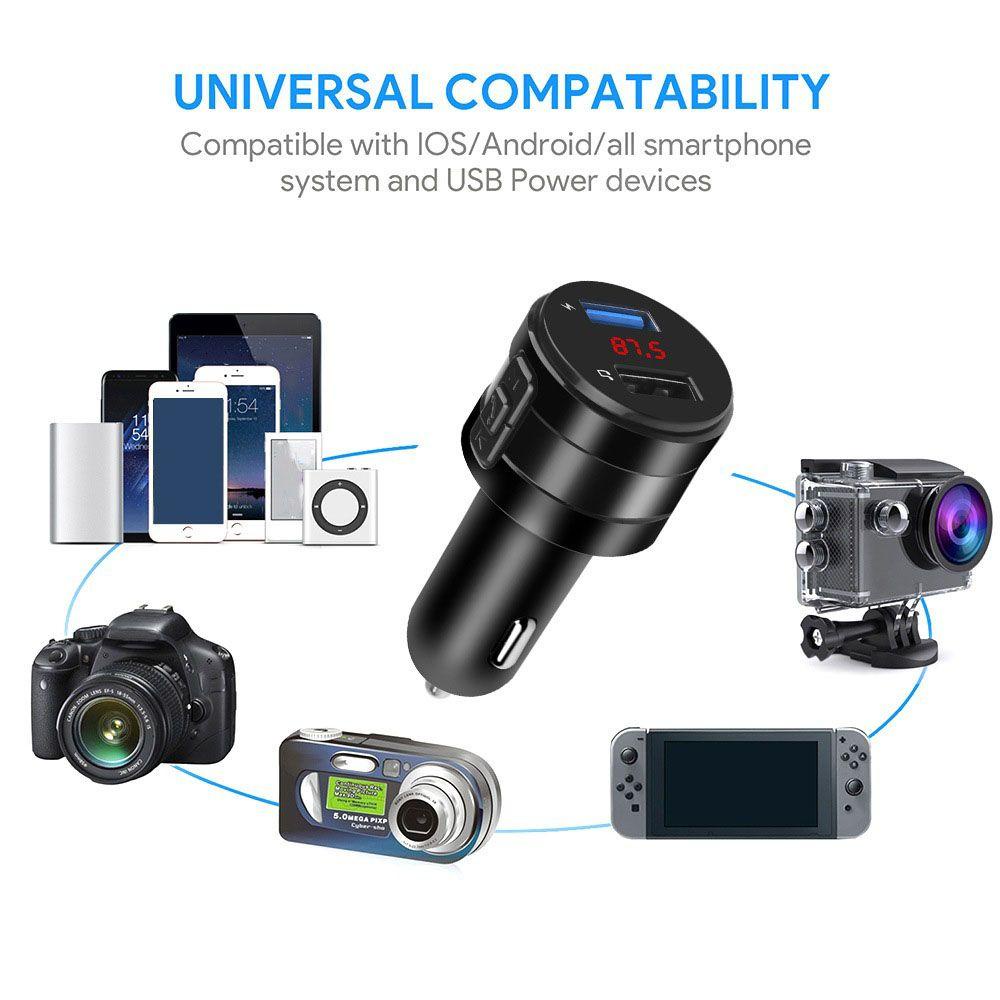 Củ Sạc NICKOLAS 2 Cổng USB 2 Cổng Kết Nối Bluetooth Chất Lượng Cao Thông Dụng Cho Xe Hơi