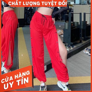 QUẦN JOGGER CÚC BẤM DÀNH CHO NỮ TẬP GYM, ZUMBA, AEROBIC CHẤT GIÓ MỀM MÁT THOẢI MÁI