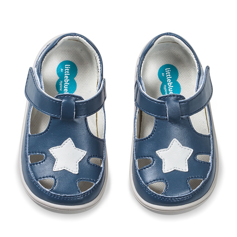 Sandal cho bé, giày cho bé từ 6-24 tháng, chất liệu da bê cao cấp- thương hiệu Little bluelamb