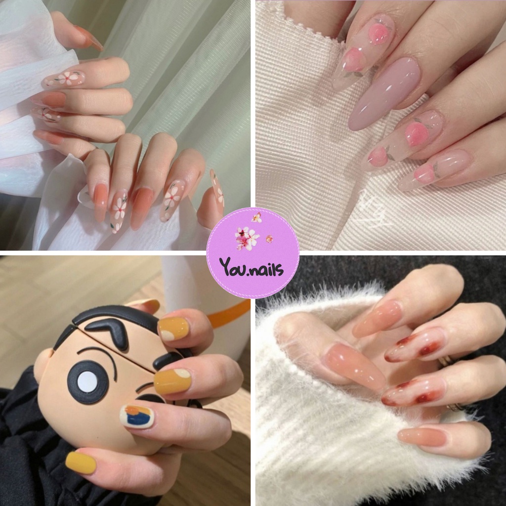 Móng tay giả kèm keo dài nhọn  YOU NAILS (Ym)