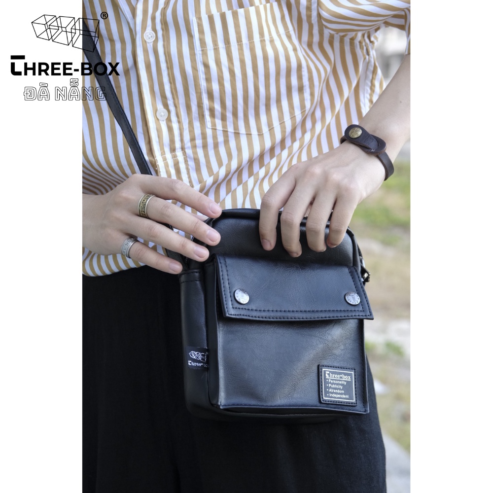 Túi da cao cấp túi đeo chéo thời trang nam nữ unisex