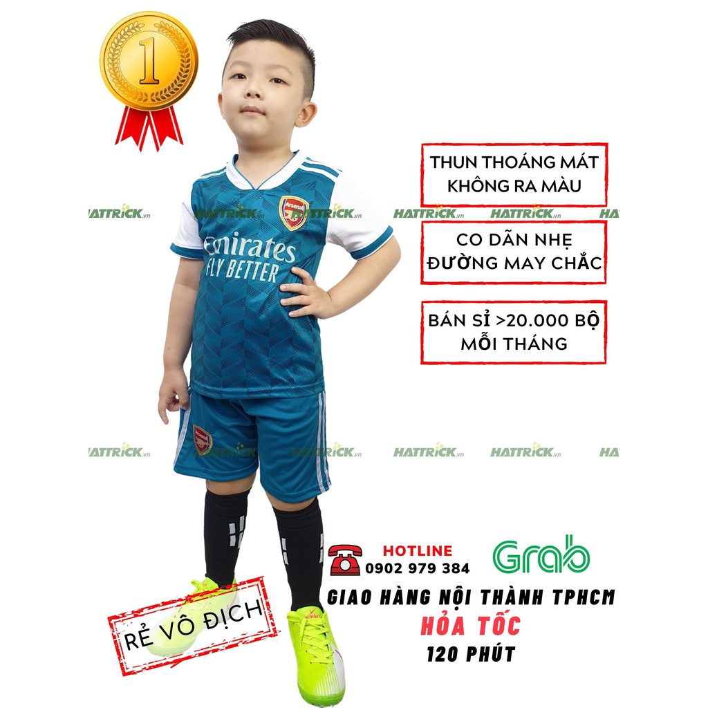 Bộ bóng đá trẻ em cho bé (11kg - 41kg) NHIỀU MẪU NHẤT, thun Sài Gòn thoáng mát, mềm mại, xưởng bán sỉ toàn quốc uy tín