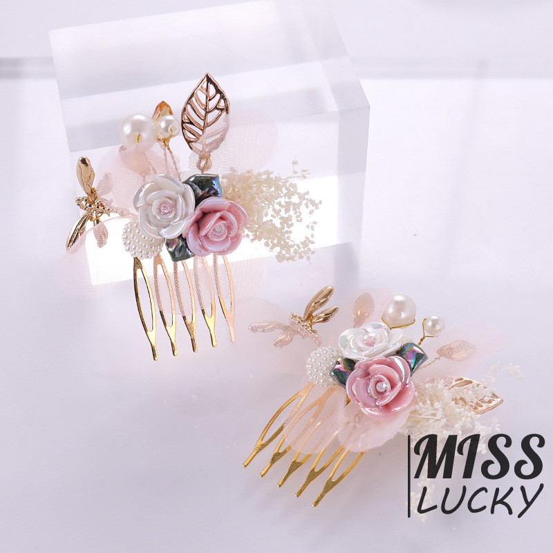 Lược cài tóc hình hoa thời trang cho nữ