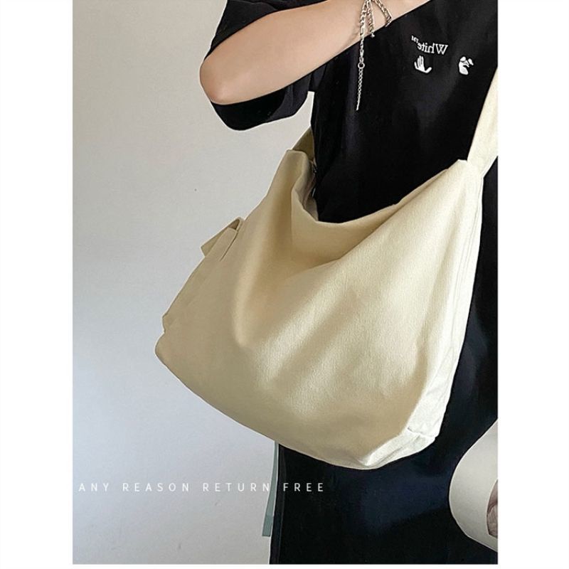 Túi Xách Canvas Đeo Vai Phong Cách Hàn Quốc Thời Trang Mới Cho Nữ