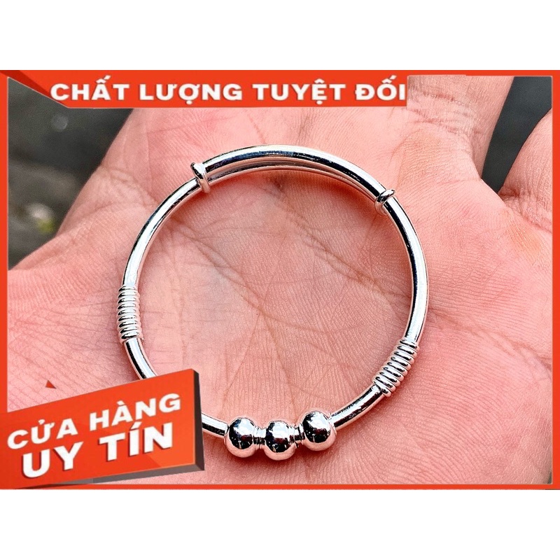 Vòng tay / lắc chân bạc ta tốt cho sức khoẻ bé từ mới sinh cho đến 10 tuổi