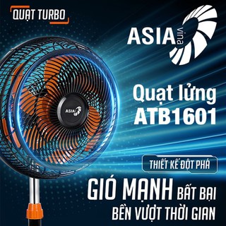 Quạt lửng Asia TURBO 6 cánh, 80W  - bán công nghiệp - ASA  ATB1601-DV0(Giao nhanh trong ngày Nowship/Grabship)