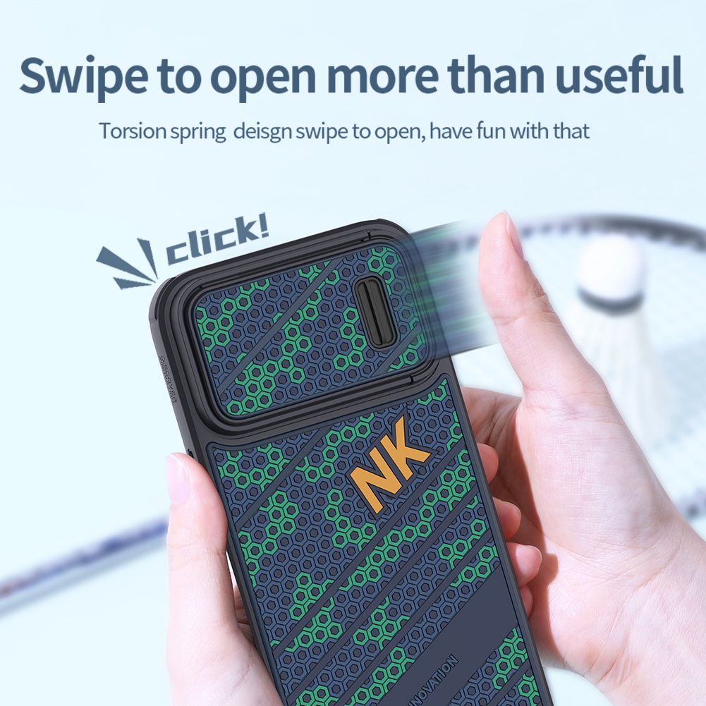 Ốp Điện Thoại Nillkin Chống Sốc Có Vòng Đỡ Từ Tính Bảo Vệ Camera Cho iPhone 14